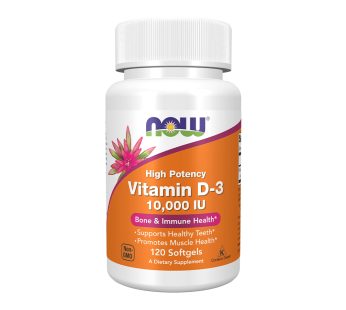 NOW VITAMIN D-3 10000IU/ 120 капсули