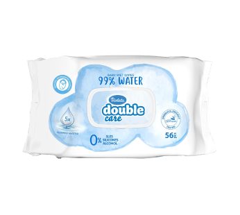 Violeta Water Care Дуо влажни марамчиња 99% вода, 56 парчиња