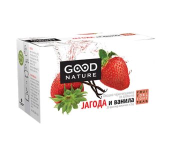 Овошен јагода со ванила филтер чај 20 кесички