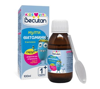 BECUTAN KIDS VITS Мултивитамини (сируп со вкус на портокал)100ml