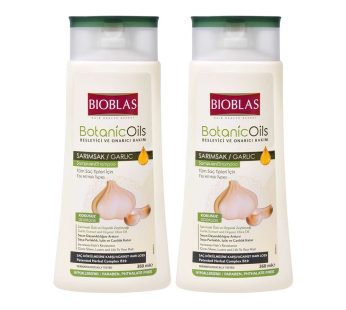 BIOBLAS ОРГАНИК шампон со бел лук 1+1 400ml