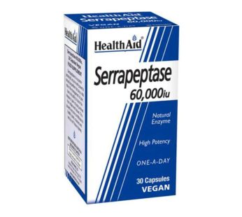 Serrapeptase 60,000 IU caps.