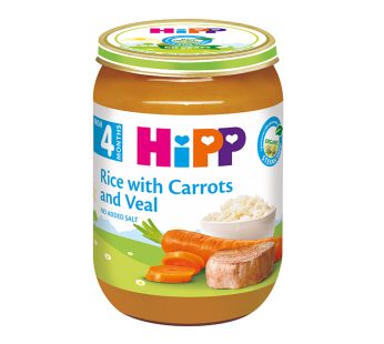 HIPP 6143/255 ТЕЛЕШКИ ОБРОК СО ОРИЗ И МОРКОВ каша 190 g