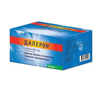 ДАЛЕРОН таблети таблета, 500 mg х 10 таблети- цена на една лента