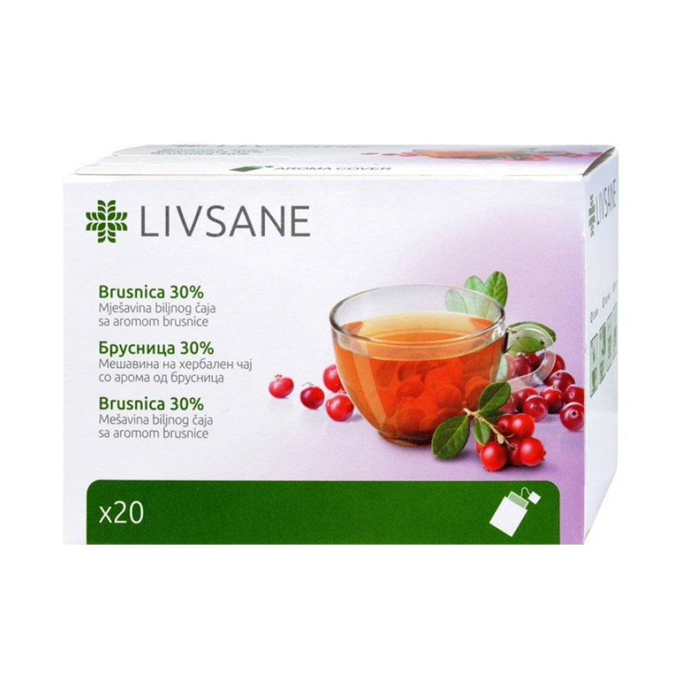 LIVSANE ЧАЈ БРУСНИЦА 30% X 20 ФИЛТЕР