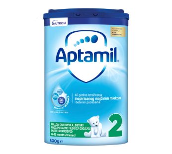 APTAMIL 2 млечна формула за доенчиња од 6-12 месеци 800gr