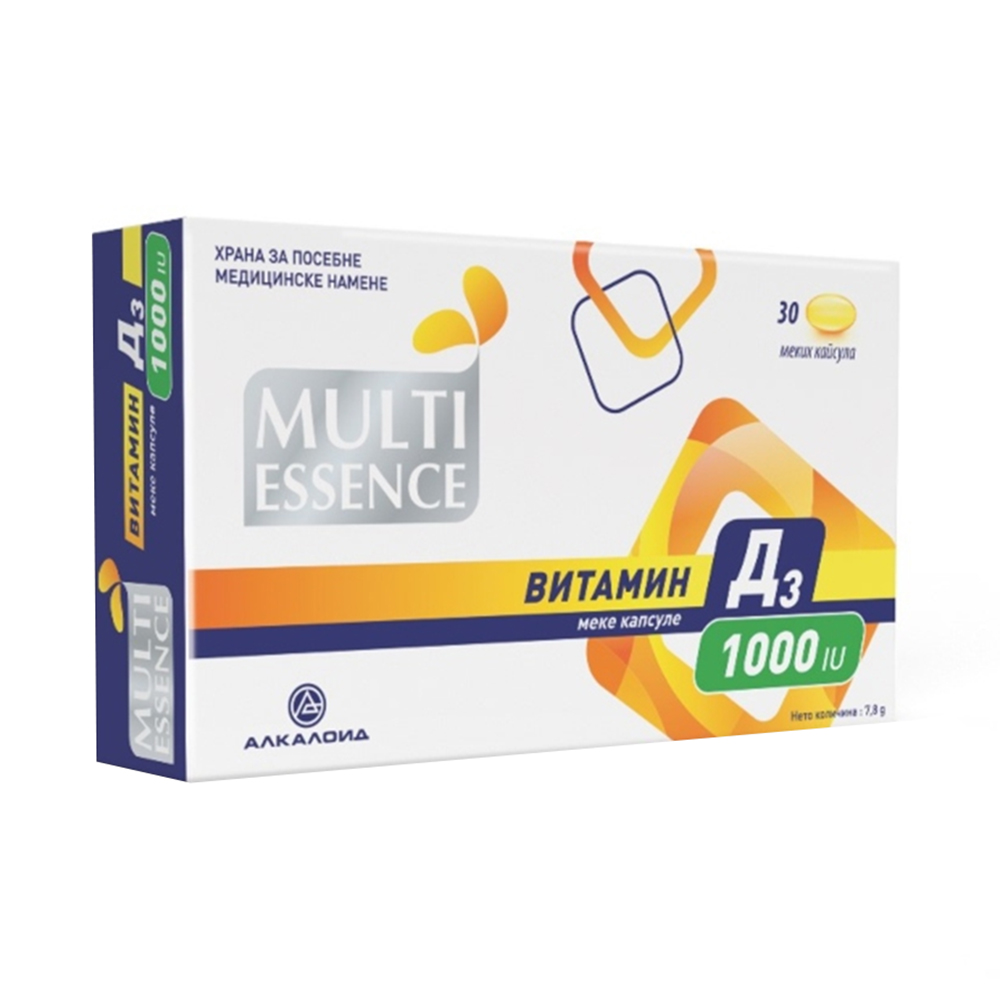 MULTI ESSENCE VITAMIN D3 1000IU/30 капсули