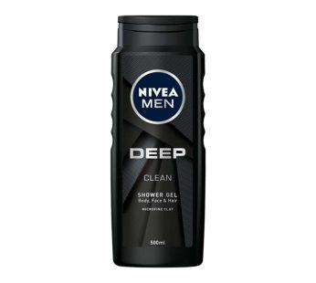 NIVEA Men Deep Clean Гел за туширање, за мажи, 250 мл
