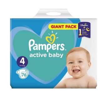 PAMPERS 4 ПЕЛЕНИ 9-14kg/76