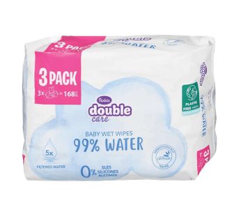Violeta Water Care Дуо влажни марамчиња 99% вода, 56 парчиња X3