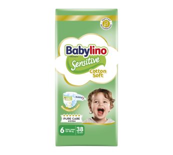 Babylino Sensitive 6 Пелени 13-18kg, 38 пелени