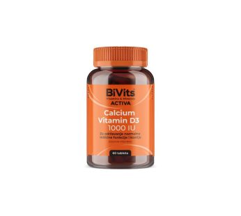BiVits Calcium + Vitamin D3 1000 IU таблети, 60 таблети